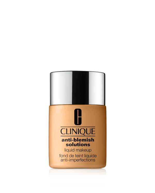 Anti-Blemish Solutions Liquid Makeup, Il makeup per una pelle trasparente con acido salicilico aiuta a coprire, eliminare e prevenire le imperfezioni. Privo di olii.