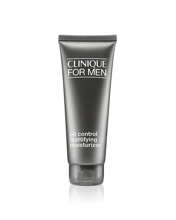 Clinique For Men™ Oil Control Mattifying Moisturizer, Formula ultraleggera, priva di oli, che migliora la naturale barriera di idratazione della pelle.